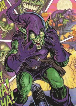 Green Goblin Art Card (/54) (Gold-Stamped Signature) S Art Series: Marvel's Spid - Image 1