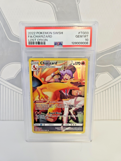 PSA 10 Charizard TG03/TG30 Lost Origin Trainer Gallery Pokemon Gem Mint - Image 1