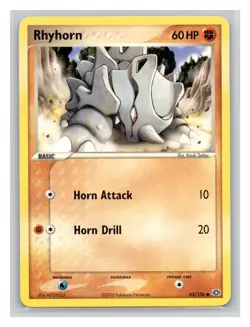 Pokemon TCG Rhyhorn 62/106 Emerald Normal LP - Image 1