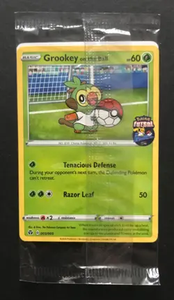 Grookey On The Ball 003/005 Futsal Pokemon Card PROMO UK Exclusive NEW SEALED - Image 1