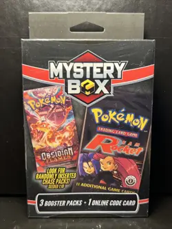 NEW Sealed Pokemon Team Rocket Mystery Box 3 Booster Packs (Seeded Chase Pack) - Image 1