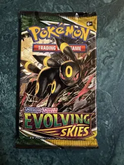 Pokemon Sword & Shield Evolving Skies 4 Booster Pack Lot Umbreon Sylveon LOOK !! - Image 2