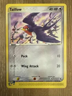 Pokemon TCG Taillow EX Ruby and Sapphire 72/109 Regular Common LP - Image 1