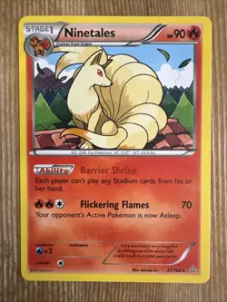Pokemon TCG Ninetales XY Primal Clash 21/160 Regular Rare NM - Image 1