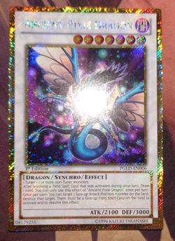 Ancient Pixie Dragon PGLD-EN006 Gold Secret Rare 1st Edition Yugioh - Image 1