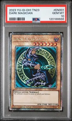 Yugioh Dark Magician TN23-EN001 Quarter Century Rare PSA 10 - Image 1
