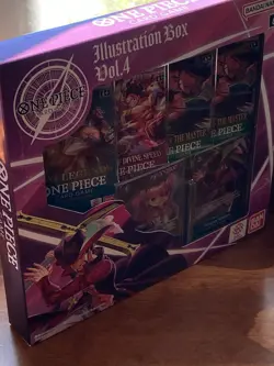 ONE PIECE Card Game Illustration Box Vol 4 2025 Bandai 4 booster + 2 Promo cards - Image 2