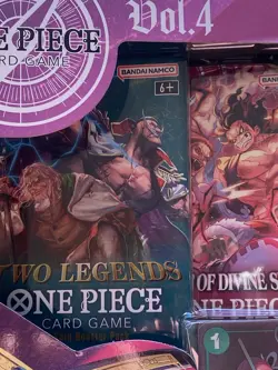 ONE PIECE Card Game Illustration Box Vol 4 2025 Bandai 4 booster + 2 Promo cards - Image 3
