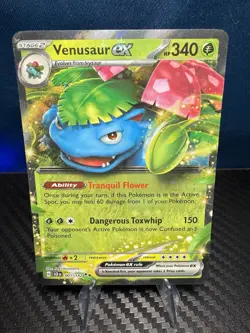 Venusaur ex 001/142 Stellar Crown NM Pokemon Card TCG - Image 1