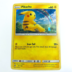 Pikachu Holo Rare - 28/73 - Pokemon Card S&M Shining Legends LP - Image 1