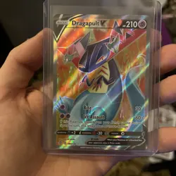 Pokemon TCG Dragapult v Rebel Clash Holo Card 183/192 Full Art NM - Image 1