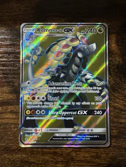 Pokemon Kommo-o GX TCG Full Art Holo Ultra Rare Card Guardians Rising 141/145 - Image 1