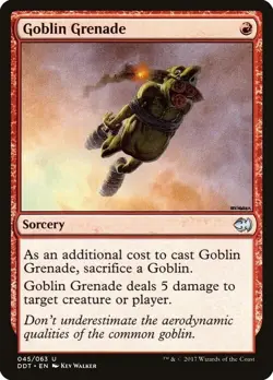 Magic The Gathering MTG GOBLIN GRENADE Duel Decks: Merfolk vs. Goblins NM - Image 1
