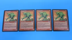 4x RAGING GOBLIN SUMMON EXODUS MTG MAGIC THE GATHERING NM / UNPLAYED - Image 1