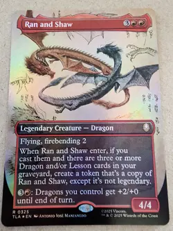 Ran and Shaw - #325 Foil (Borderless) - Avatar: The Last Airbender - Mtg - Image 1