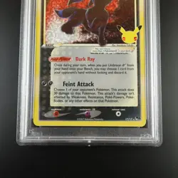 PSA 10 Umbreon Gold Star 17/17 Celebrations Holo Graded Pokemon Card - Image 3