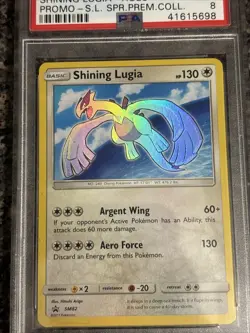 Shining Lugia SM82 Promo Holo , PSA 8 Pokemon TCG - Image 2