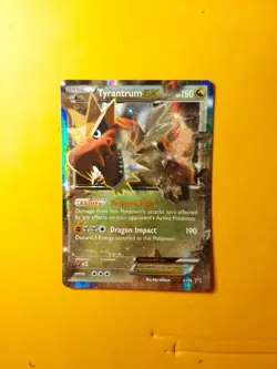 2015 POKEMON XY PROMOS XY70 TYRANTRUM EX BLACK STAR PROMO LP - Image 1