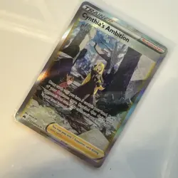 CYNTHIA'S AMBITION GG60/GG70 POKEMON CROWN ZENITH HOLO RARE - Image 2