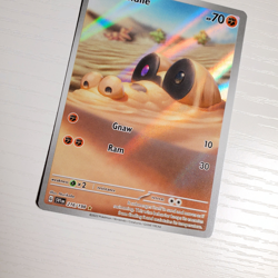 Sandile 216/198 Pokemon Scarlet & Violet Base Set Illustration Rare Full Art NM - Image 3