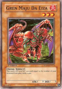 Yugioh! LP Gren Maju Da Eiza - SDDE-EN013 - Common - 1st Edition Lightly Played, - Image 1
