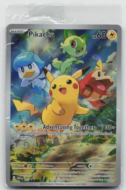 Pikachu Promo Holo SV: Scarlet & Violet SEALED Cards SVP027 NM - Image 1