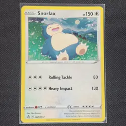 Snorlax - SWSH032 - Cosmos Holo - Black Star Promo - Pokemon Card - LP - Image 1