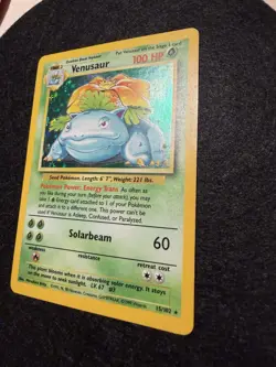 Pokemon TCG Venusaur Base Set Holo Unlimited Rare Card 15/102 - Image 3