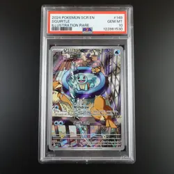PSA 10 Squirtle 148/142 Pokemon Stellar Crown Full Art Rare Graded Card - Image 1