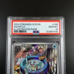 PSA 10 Squirtle 148/142 Pokemon Stellar Crown Full Art Rare Graded Card - Image 2