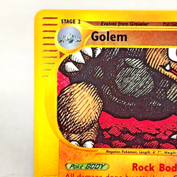 Golem 14/165 Vintage Pokemon TCG Card Reverse Holo Rare Expedition Base Set NM - Image 3