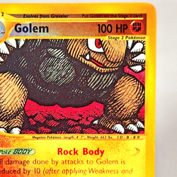 Golem 14/165 Vintage Pokemon TCG Card Reverse Holo Rare Expedition Base Set NM - Image 4