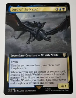 MTG Lord Of The Nazgul Tales Of Middle-Earth Commander Rare 0142 - Image 1