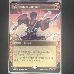 Redirect Lightning FOIL Showcase 343 Avatar TLA MTG Rare Unplayed Mint Instant - Image 1