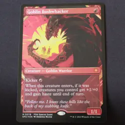 Goblin Bushwhacker (Showcase) FOIL 78 MTG Special Guests (SPG) Mythic NM - Image 1