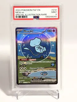 2024 MEW EX BUBBLE MEW PALDEAN FATES SIR FULL ART POKEMON PSA 9 MINT #232 - Image 2