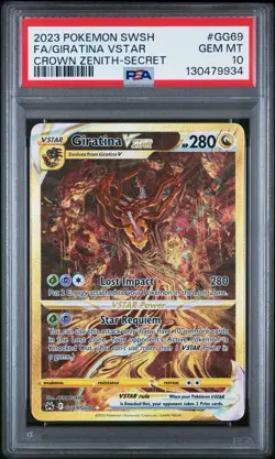 Pokemon Giratina VSTAR Crown Zenith Full Art #GG69 PSA 10 - Image 2