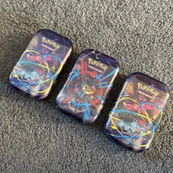 Pokemon TCG Mega evolution Tins x3 - New and Sealed - Image 1
