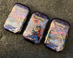 Pokemon TCG Mega evolution Tins x3 - New and Sealed - Image 3