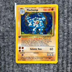 Vintage 1998 Pokemon - Base Set - Machamp - 8/102 Holo 1st Edition - Near Mint - Image 1