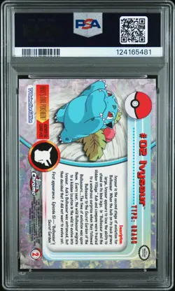 2000 TOPPS CHROME POKEMON T.V. #2 IVYSAUR PSA 9 - Image 2