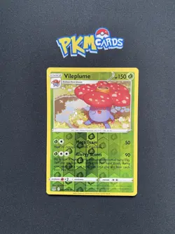 Pokemon TCG Vileplume Lost Origin 003/196 Reverse Holo Rare LP. - Image 1