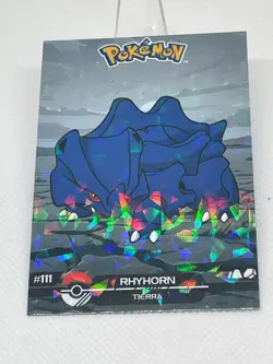 Rhyhorn #111 - Cracked Ice Holo - Crystal Dark Black 2025 - Pokemon Card - Image 4