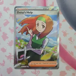 Pokemon TCG Card Daisy's Help 195/165 S&V 151 Full Art Ultra Rare - NM - Image 1