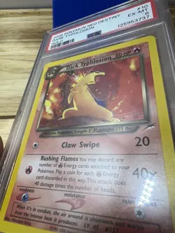 2002 Pokemon Dark Typhlosion Holo PSA 6 Neo Destiny Card 10/105 - Image 3