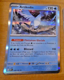 POKEMON 151 CARD RARE HOLO CARTE ARTIKODIN 144/165 MEW FR JCC NM 2023 - Image 1