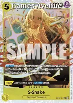 One Piece Card Game ! S-Snake OP08-112 SUPER RARE- Anglais ! - Image 1