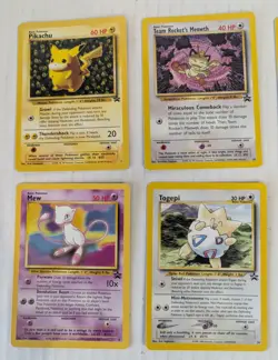 8 VTG Pokemon Black Star Promo Cards Arcanine Cleffa Scizor Pikachu Mew Togepi - Image 2