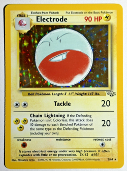 Pokemon TCG Electrode Rare Holo Card #2/64 Jungle - Image 1