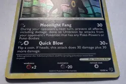 Pokemon TCG Umbreon 10/90 Undaunted Holo Rare Card Light Play++ w/ Swirl! - Image 2
